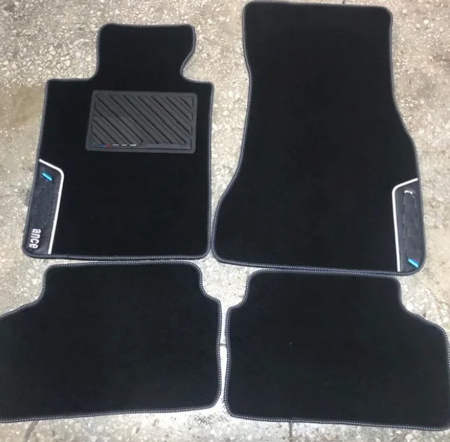 4 шт. автомобильные коврики для BMW M Performance 1 2 3 5 6 7 X1 X2 X3 X5 X6 F30 E92 F32 G20 E34 E39 E60 F10