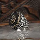 Кольцо мужское серебряное с ониксом