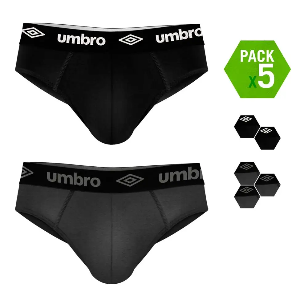 Мужские трусы боксеры Umbro 5 шт. в комплекте серые и черные|Мужские боксеры| |