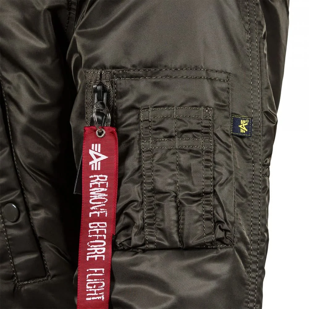Куртка-аляска зимняя. Slim Fit N-3B Parka с натуральным мехом NorDenali мужская Replica Grey/Orange