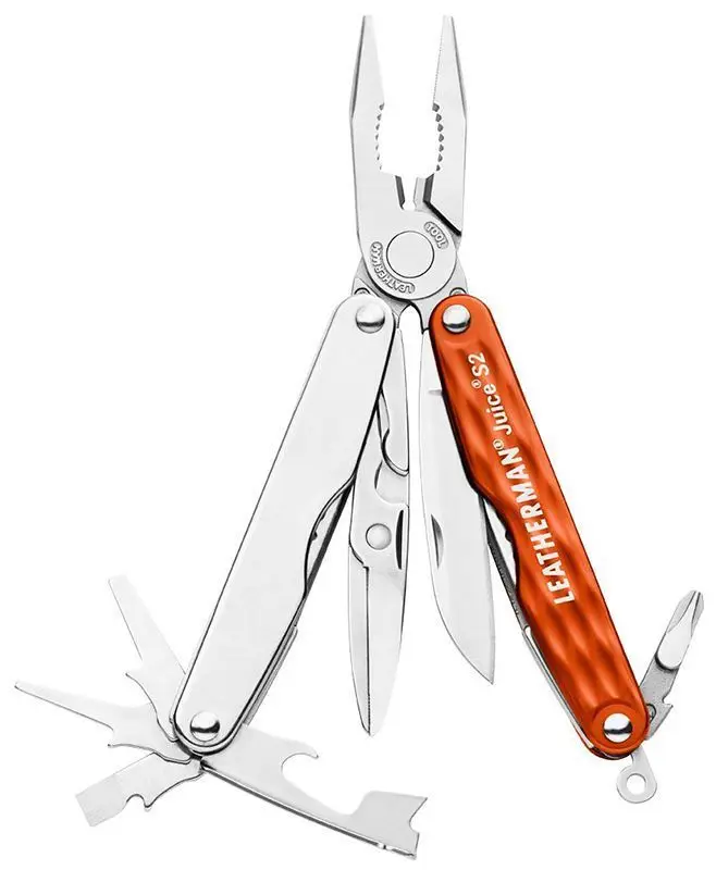Мультитул Leatherman Juice S2 12 функций оранжевый (подарочная упаковка)|Ножи| |