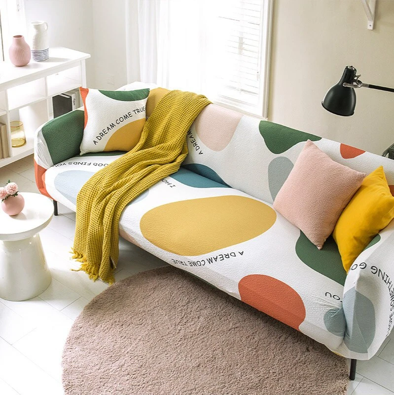 

Ins Non-Slip Anti-Fouling Sofa Cover Sofa Cover Living Room Bottom Sofa Chair Cover Home Decoration 1/2/3/4 Seat Drop Ship