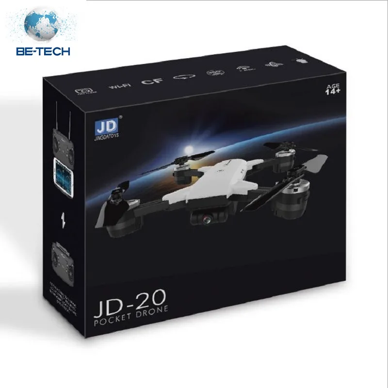 JDRC JD20 GPS дрона с дистанционным управлением 2MP Широкий формат Камера в комплекте