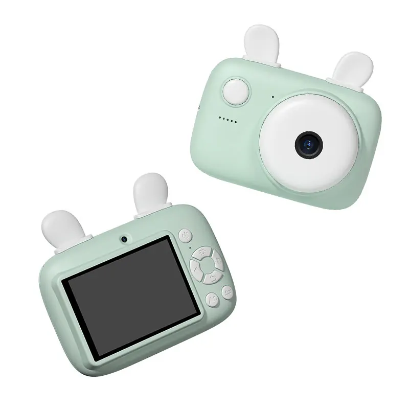 

Милый мультяшный 2,4 дюймовый IPS экран 40 миллионов пикселей Двойной Объектив функция видео мини Детская камера игрушка для детей Рождественс...