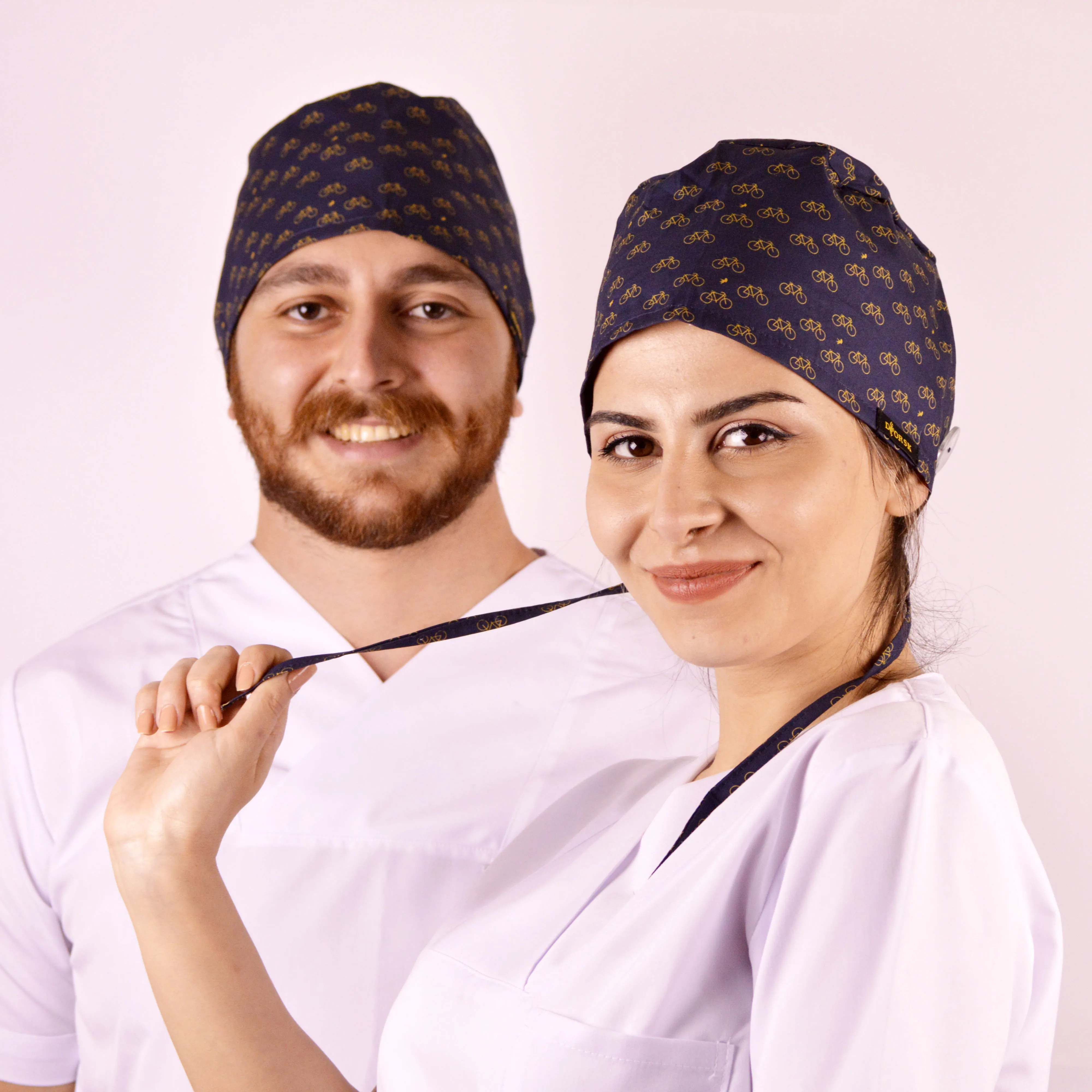 

Set of 4 Pcs,Scrub Caps With Buttons, ,Gorros Quirurgicos Mujer,Cuffie Chirurgiche,Scrubs Hats,Op Haube