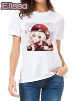 anime games genshin impact oversized t shirt kawaii graphic short sleeve t shirts female harajuku clothes tops tee women t shirt
