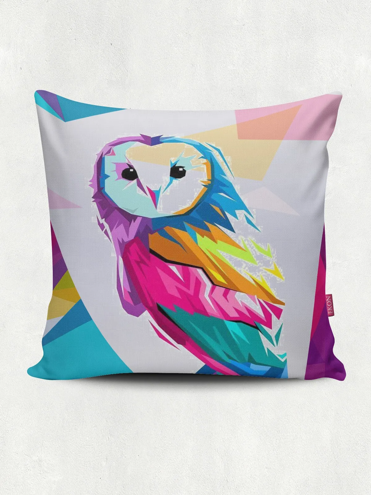 

OWL PATTERNED PILLOW CASE Decorative Printed Cover Gift pillowcase for sitting on the sofa, on the chair