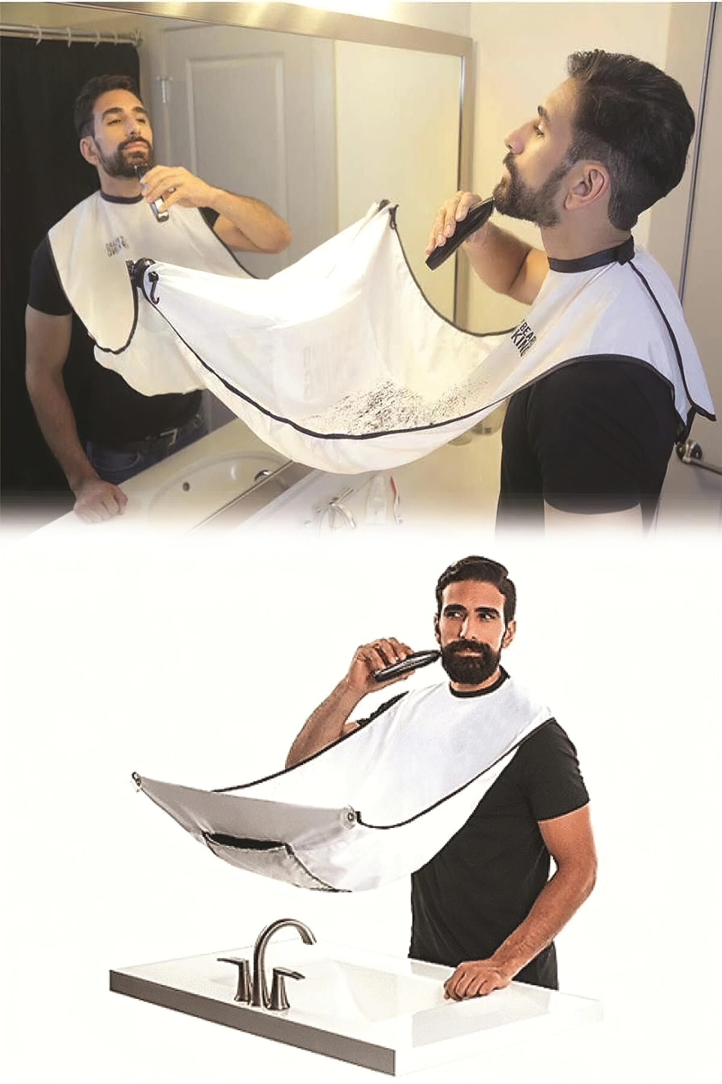 

Pratik Saç Sakal Örtüsü Kolay Kullanım Vantuzlu Saç Sakal Kesimi İçin From Turkey