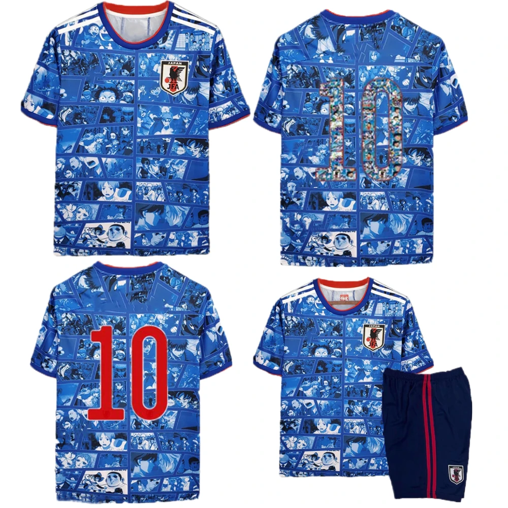 

2022 2023 Japan Anime Commemorative Edition Home Jerseys Soccer Takumi Minamino Osako Adult and Kids Suits 22 23 Football Shirts