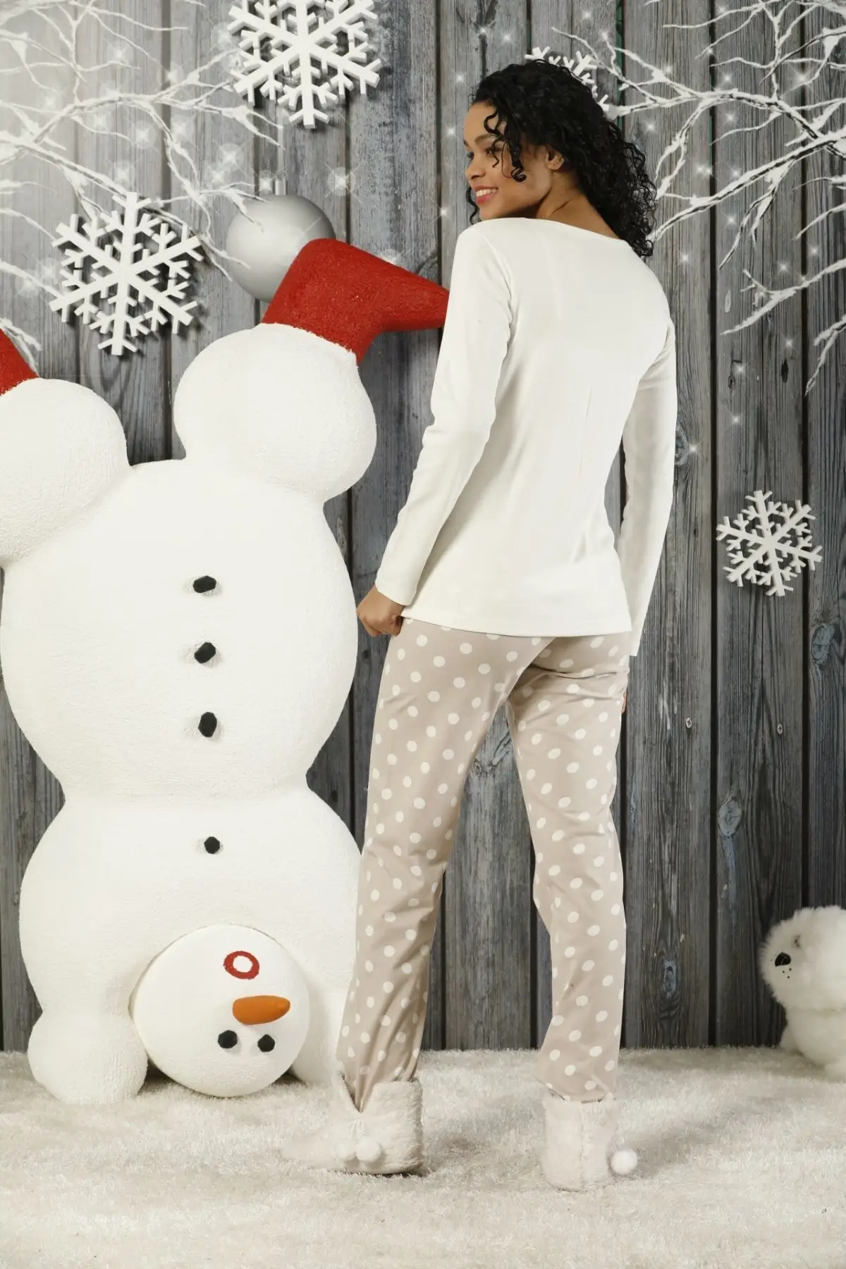 Женский пижамный комплект Siyah Inci |