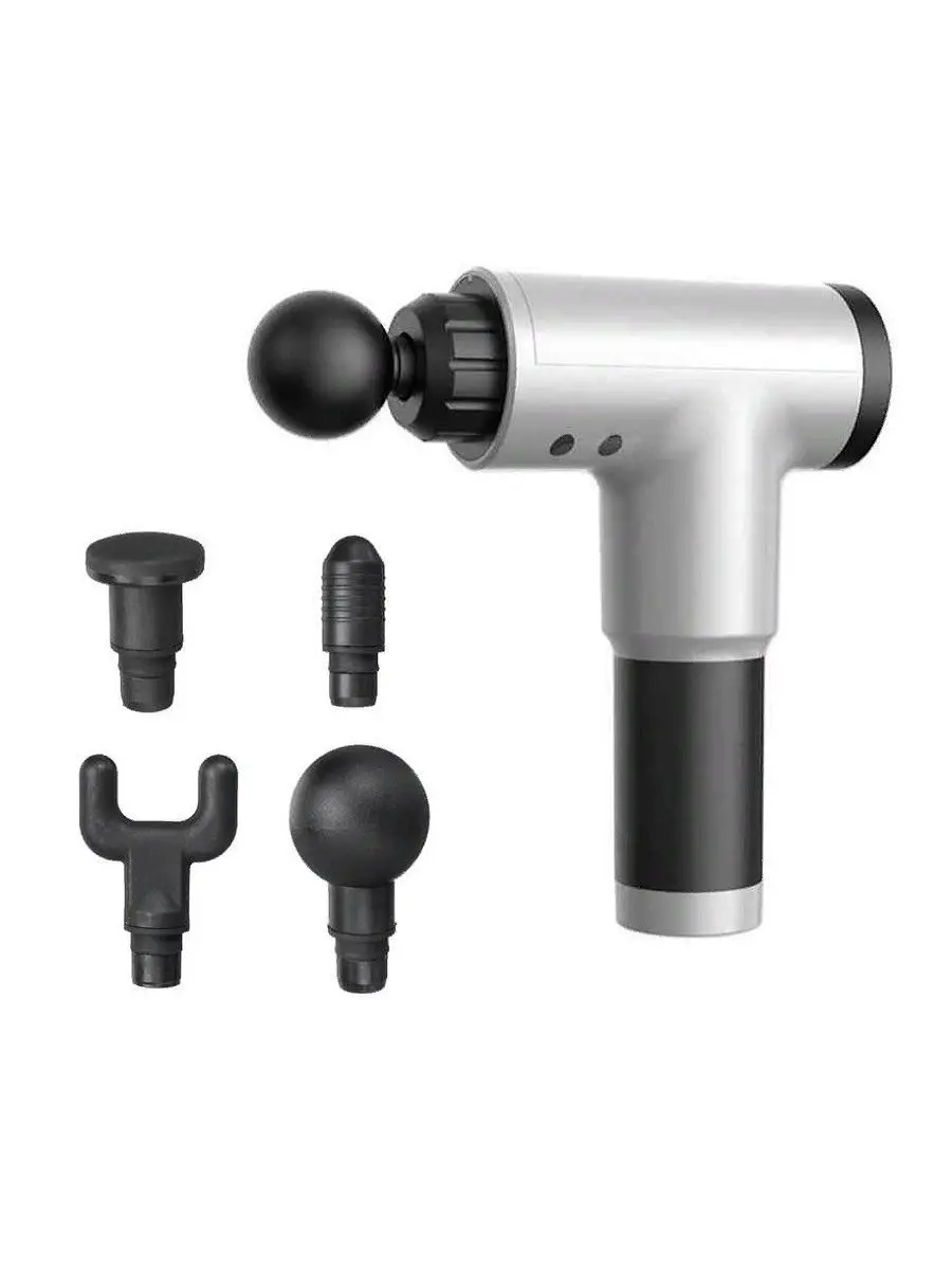 Массажный ударный пистолет (Цвет: Красны |