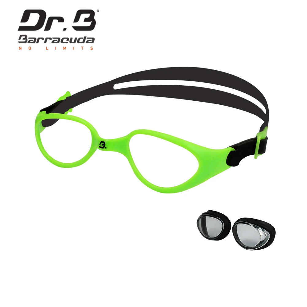 

Barracuda Dr.B Kids Myopia Swimming Goggles for age 7-15 Year Olds 73195 Green