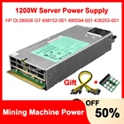 Блок питания сервера для HP DL580G6 G7 psu 1200-001, 498152-001, 490594-001, с коммутационной платой и кабелем 12 шт., 438203 Вт