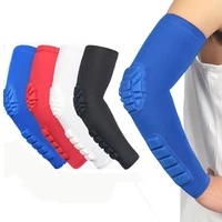 sports security elbow support compression sleeve padding arm safety elbow pads protector armband sleeve for basketball bicycle