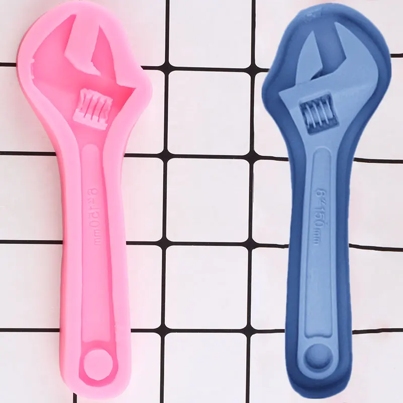 

Гаечный ключ силиконовые пресс-формы для шоколадных конфет DIY Украшение торта, выпечки инструмент формы из полимерной глины Кондитерские п...