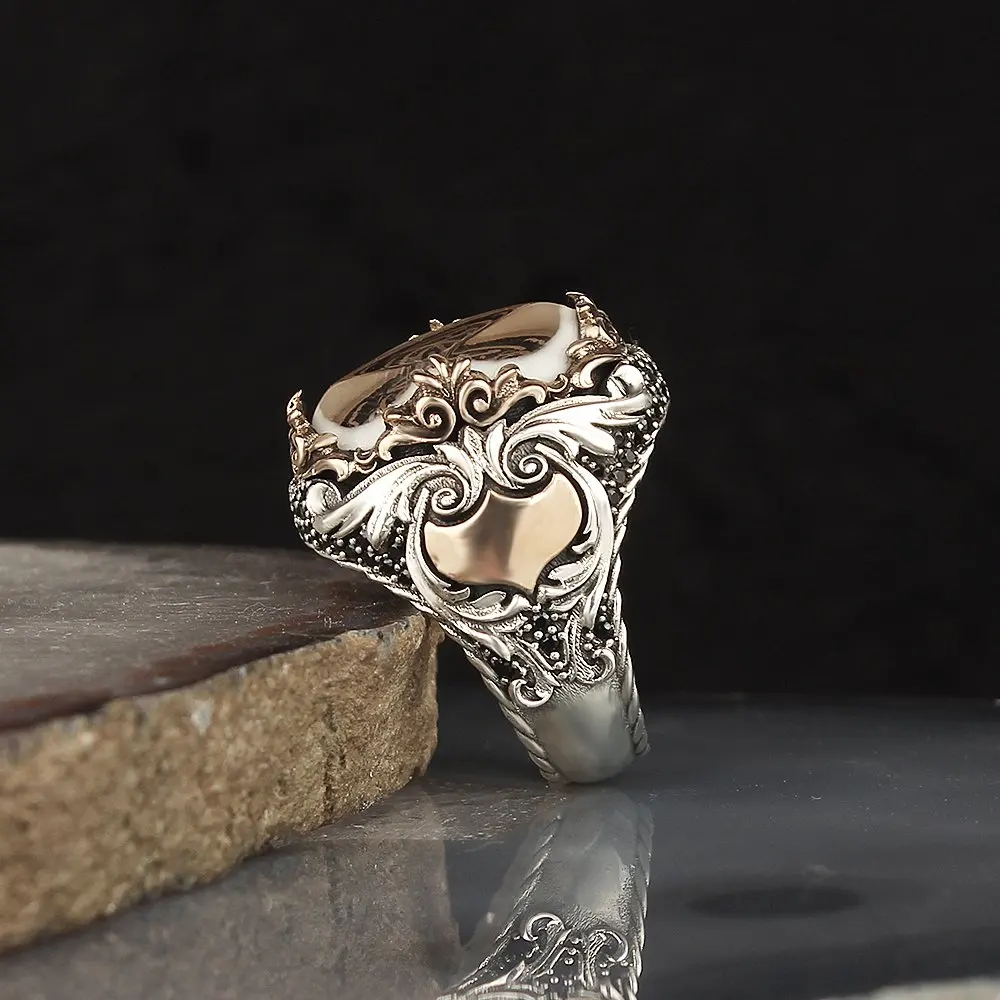 

Mens Ring 925 Sterling Silver Ring GemStone Wedding Man Rings Male Jewelry Rings For Men Rings for Women Men`s Rings Men Jewelry