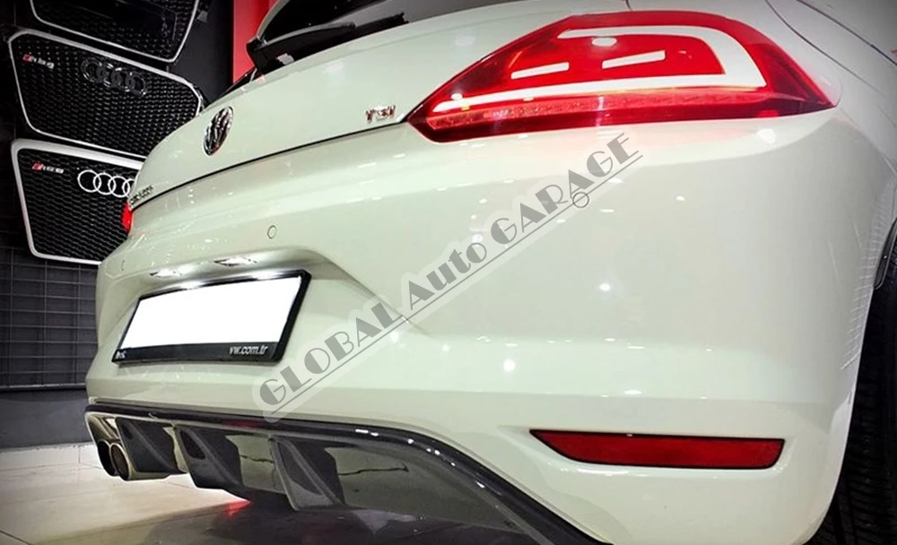 Удлинитель диффузора для Volkswagen Vw Scirocco 2015 2016 2017 2018 2019 2020 2021 насадка на задний