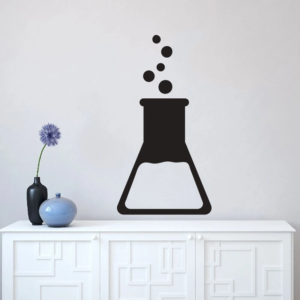 

New Chemical Boiling Flask wall Art Design Sticker Decal Home Room Decaration A00137
