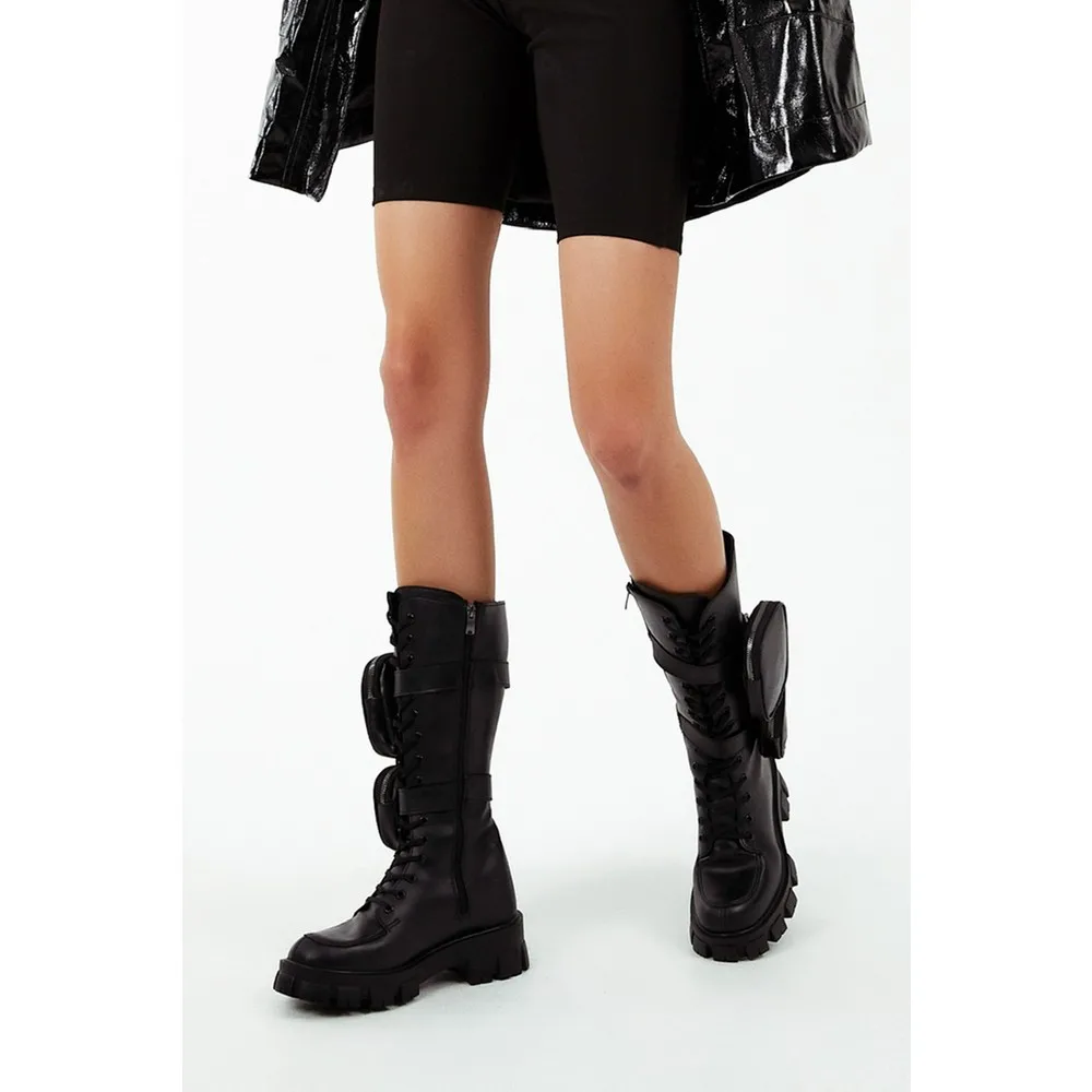 

Eataly Shoes Kadn Yan Tarafndan Gerek antal Fermuarl izme Es000224Scc