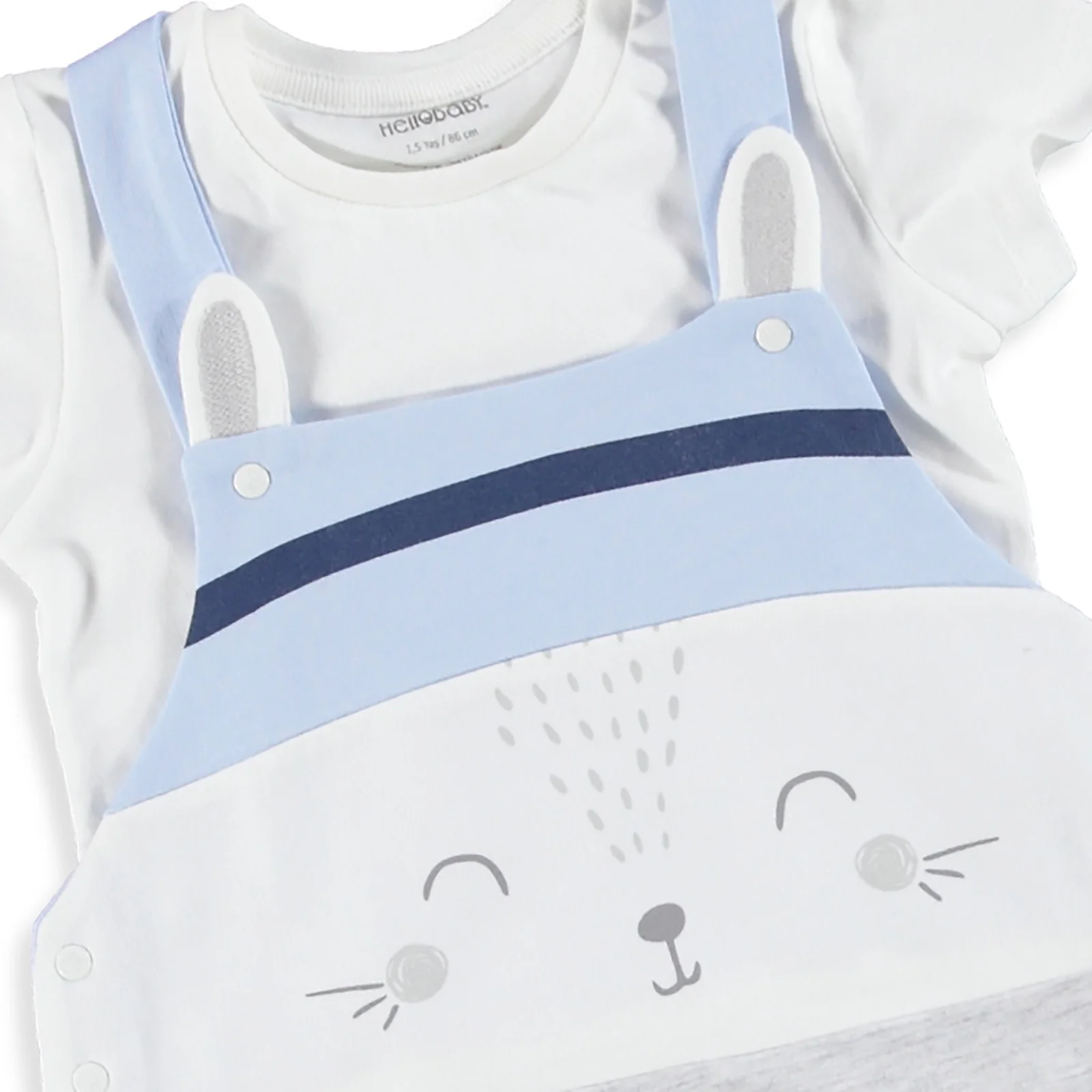 Ebebek HelloBaby/футболка для маленьких мальчиков с принтом Маленький Фишер Комплект