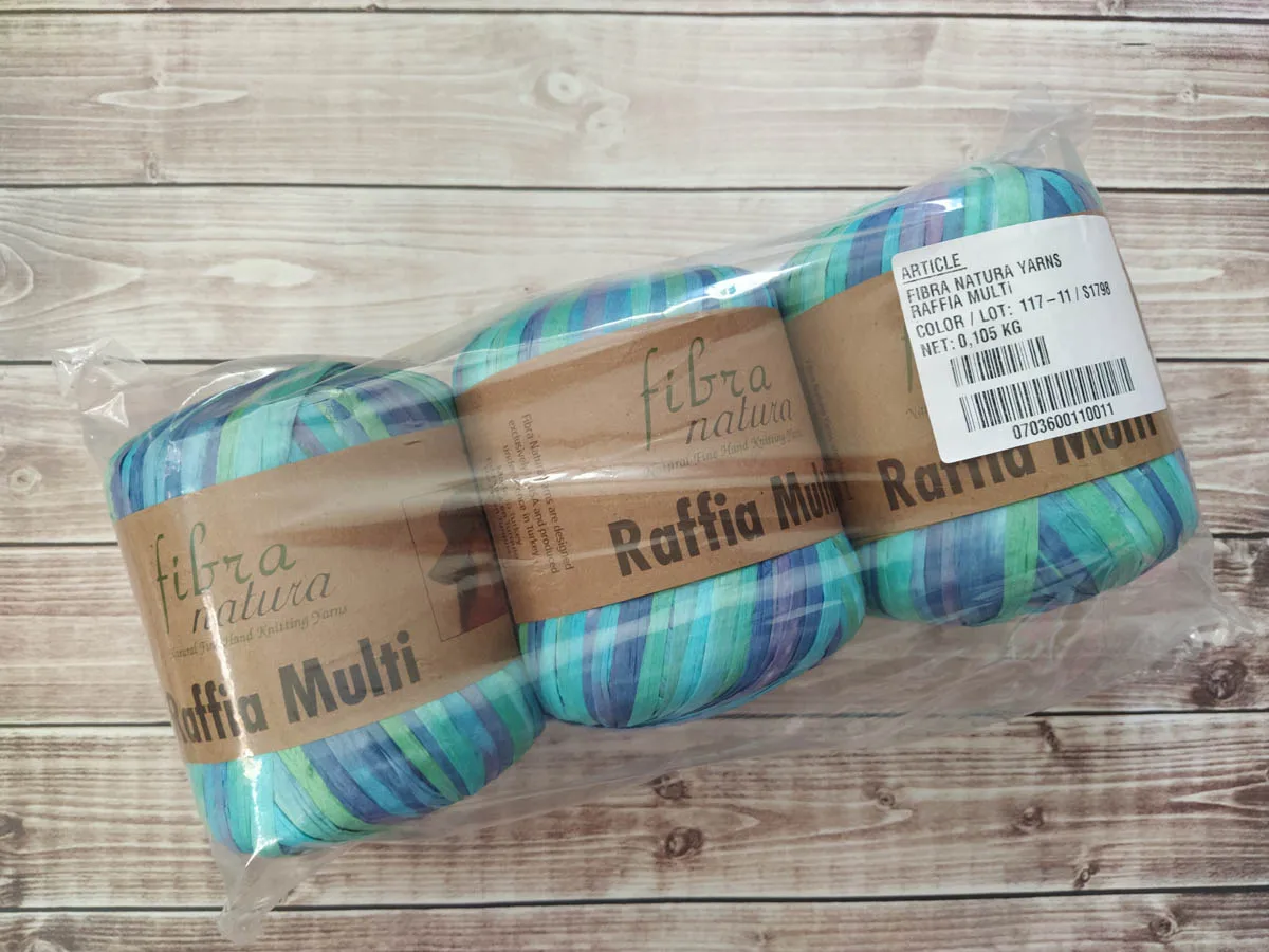 Пряжа Raffia Multi Раффия Мульти пряжа рафия раффия нитки для вязания вискоза 100% 35 гр 80
