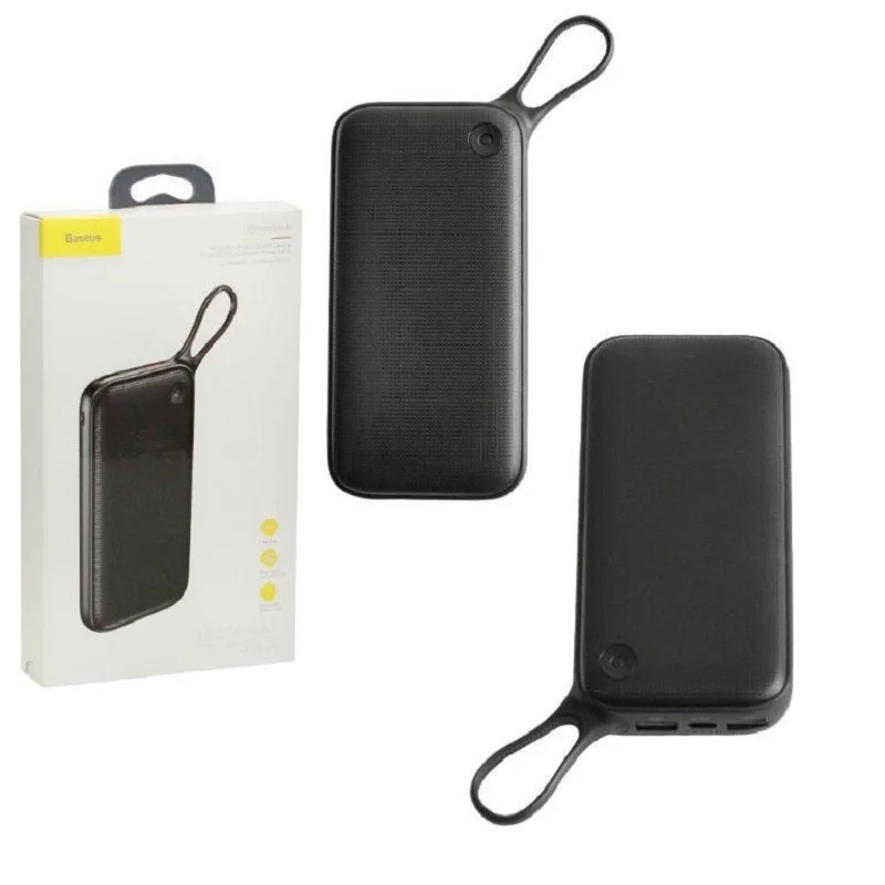 

External Battery baseus powerful Type-C PD + qc3.0 Quick Charge power bank 20000 mAh Black