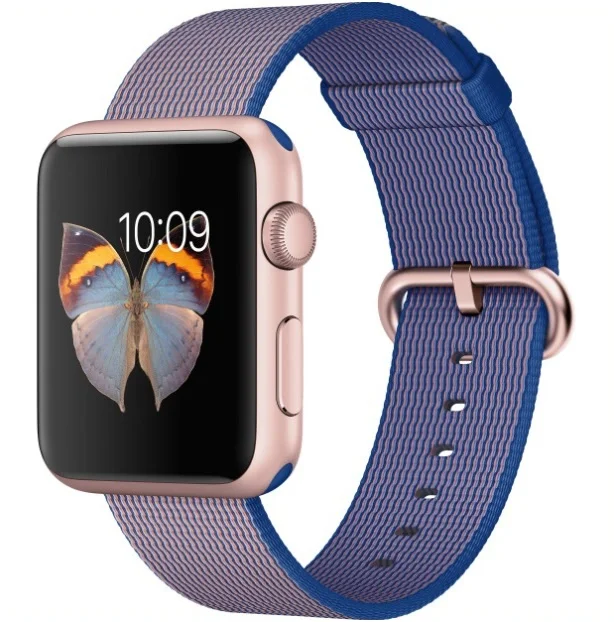 Ремешок для Apple watch 42mm Woven Nylon синий|Ремешки часов| |