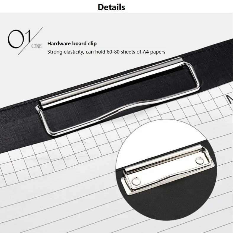 Деловой портфель для документов папка A4 зажим доски органайзер с держателем