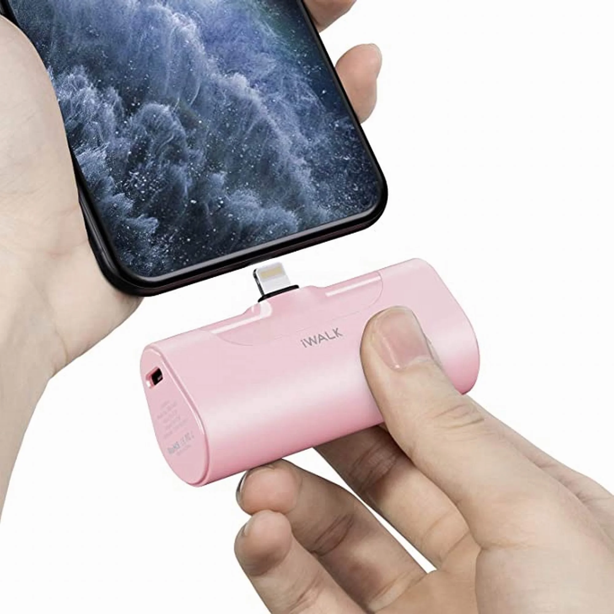 

iWALK Small Portable Charger Power Bank 4500mAh Ultra-Compact Cute Shiny Battery Pack Compatible with iPhone 13/13 Pro Max/13 Mi