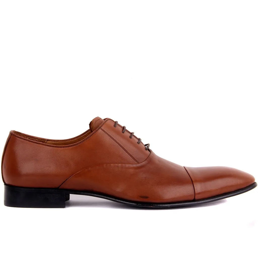 Sail Lakers-Tan Leather Men 'S Classic Shoes | Обувь