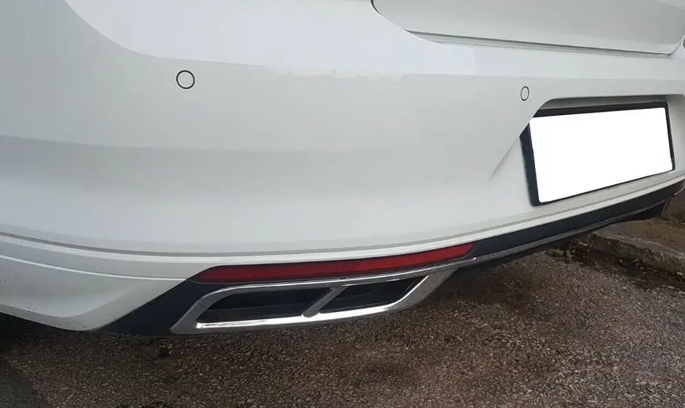 Rline R line Стиль 2019 + для нового VW Passat B8 B8.5 хромированные дефлекторы выхлопных газов