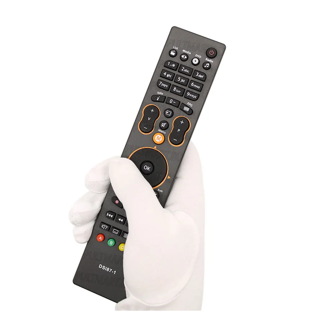 Пульт к Sagemcom DSI87-1 HD DSI74 для спутникового ресивера НТВ + моделей dsi87-1hd dsi74hd ds187-1hd ds174hd