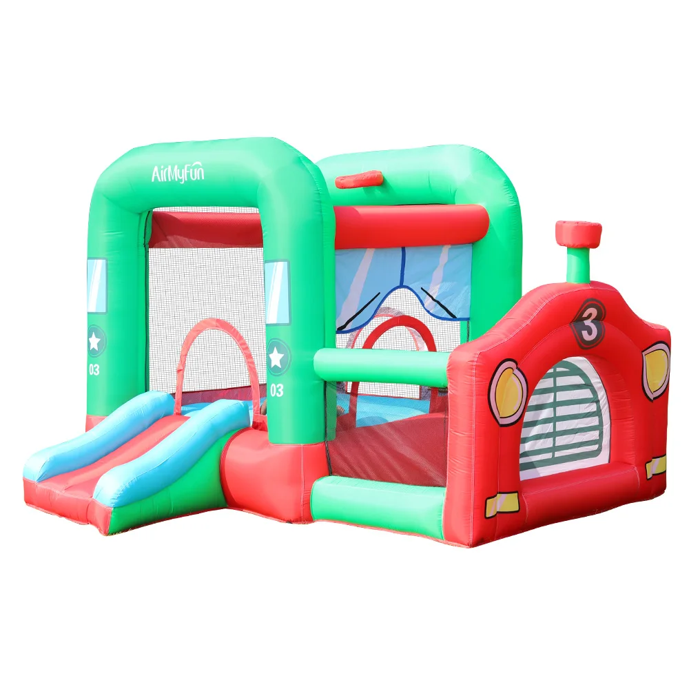 

Inflatable Bouncy Castle Bouncer House Outdoor Kids Pool Trampoline Jumper Slide Park Games with Air Blower