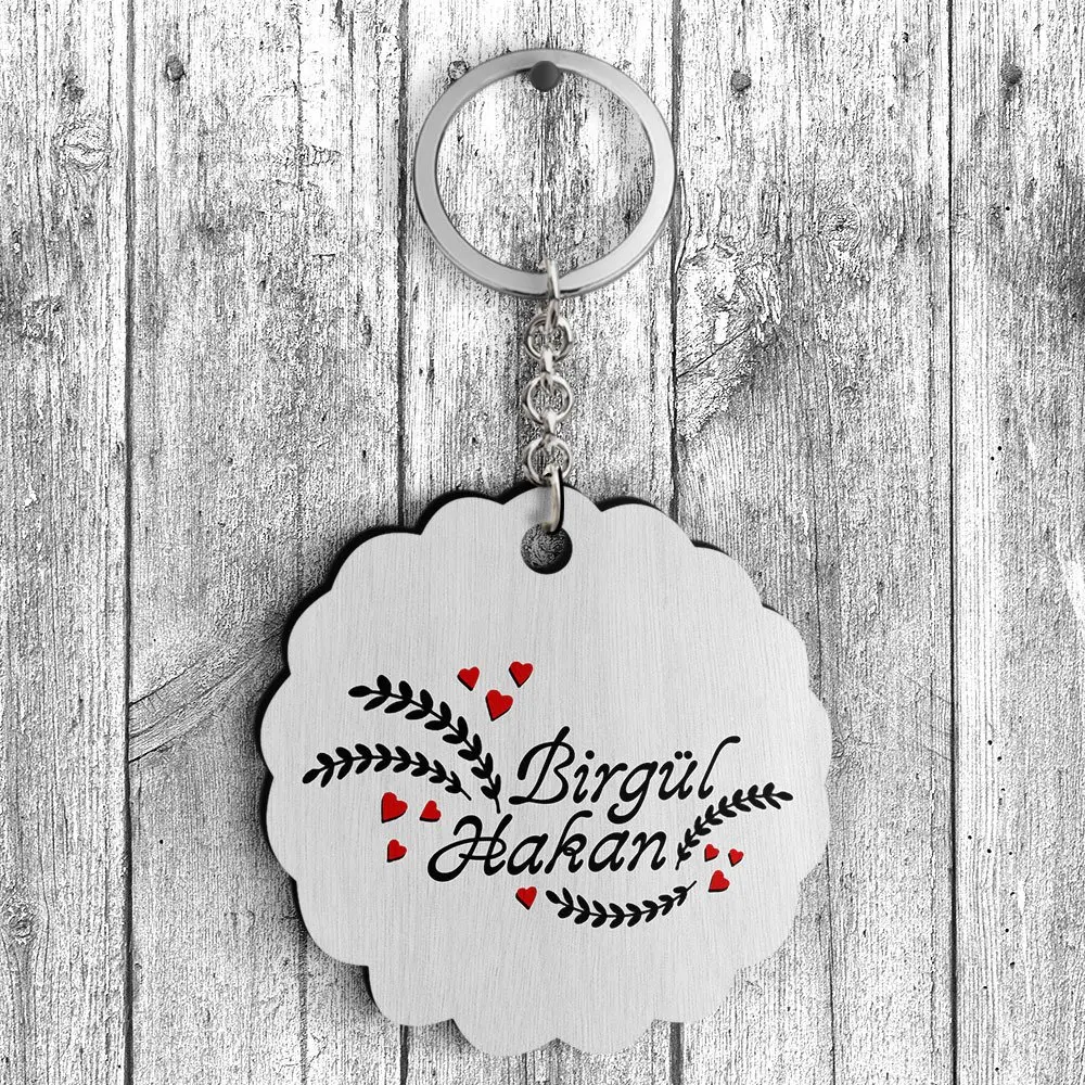 

Персонализированные ко Дню Святого Валентина дизайн деревянные Keychain-32