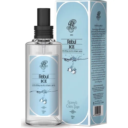 

STUNNING WITH ITS WONDERFUL SMELL Rebul Ice Cologne 100 Ml (Glass Bottle) Sprayed FREE SHIPPING