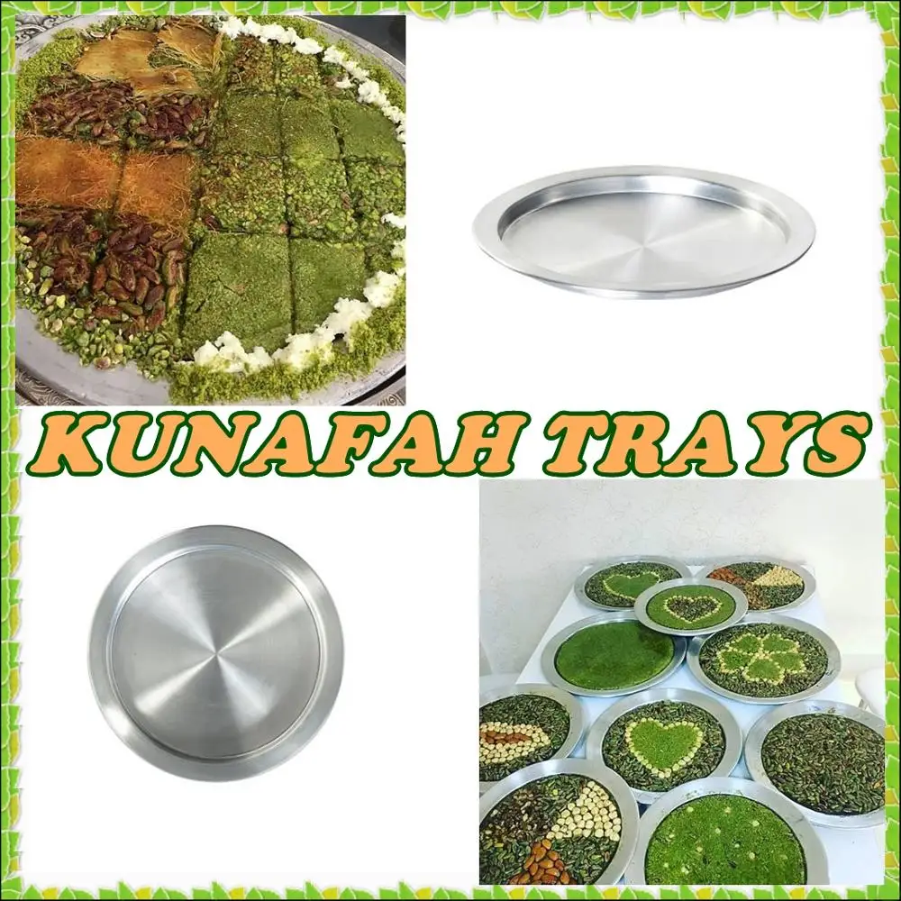 20 cm /  Made in Turkey Best Quality Kunafa Konafa Knafeh Kunafah Kunefe Aluminum Tray  Plate Pan WORLDWIDE SHIPPING