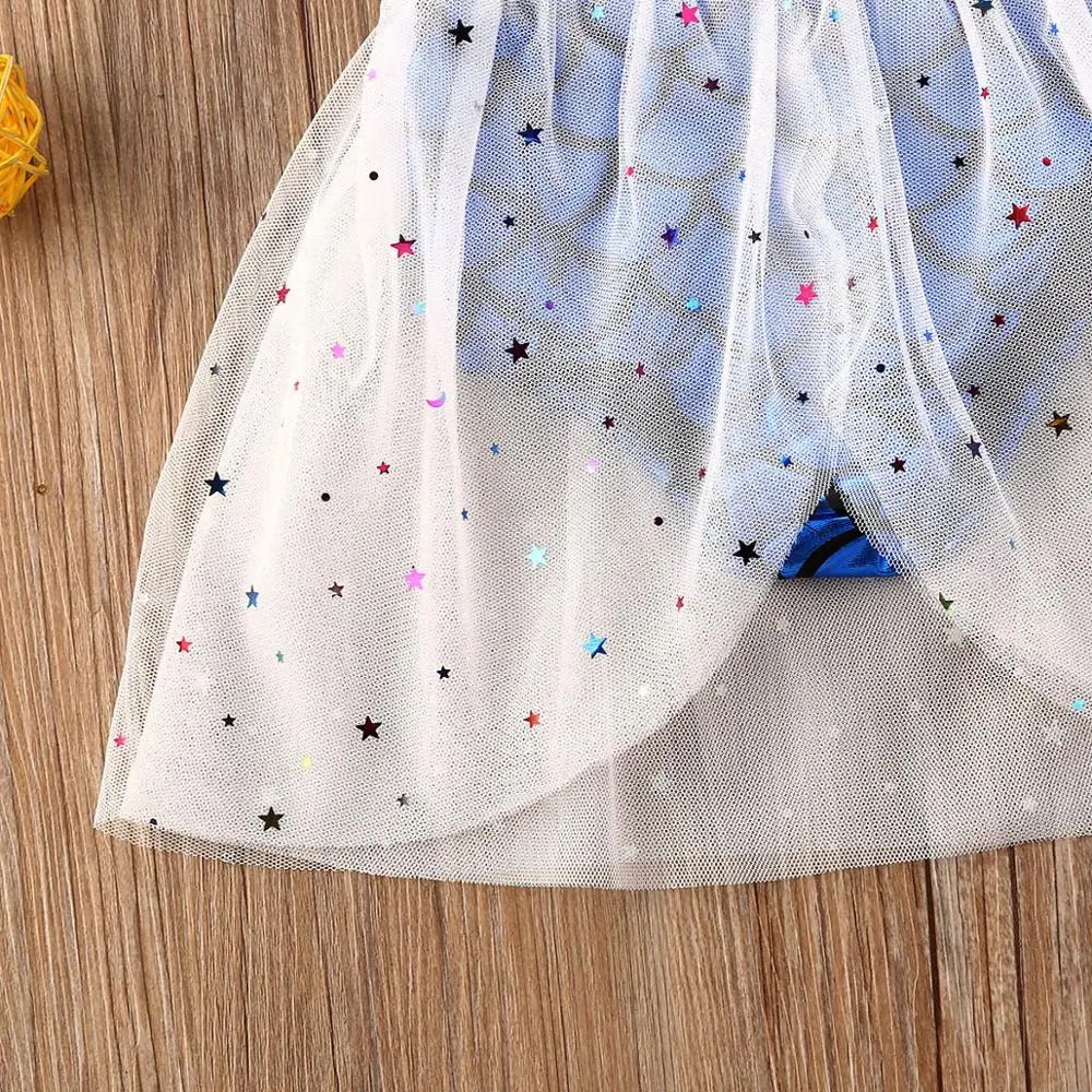 Боди для новорожденных девочек от 0 до 24 месяцев платье со звездами и блестками