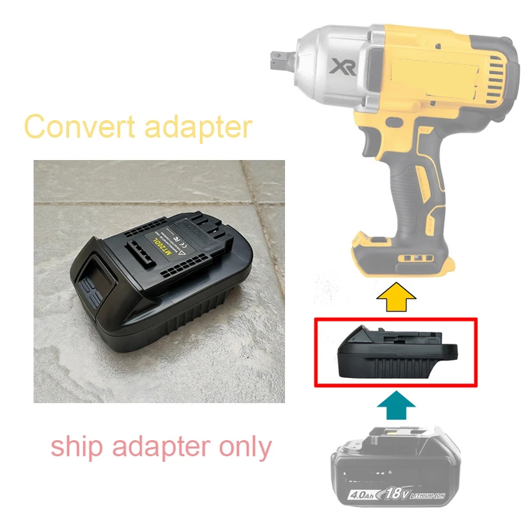 Адаптер литий-ионного аккумулятора Makita BL1840/50 18 в преобразователь DeWalt для