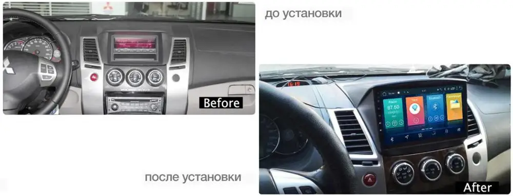ШТАТНАЯ МАГНИТОЛА ДЛЯ MITSUBISHI L200 (2006 2015) Pagero Sport (2009 2014) Без поддержки