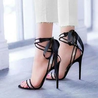 clear pvc strap sandals open toe thin high heel lace up high heel fashion summer sandals new arrivals dress shoes one strap