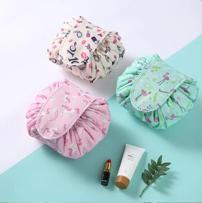 Для женщин шнурок косметичка для путешествий сумка макияжа органайзер сделать