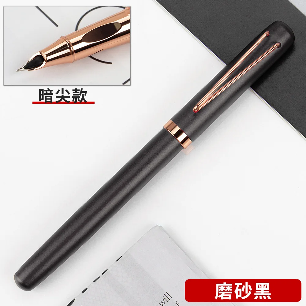 

Metal fountain pen set with interchangeable ink sac business fountain pen D-6115