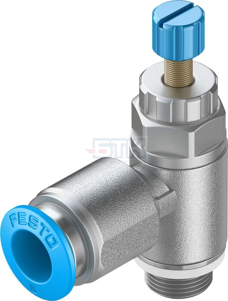 534337 throttle with check valve grla-1/8-qs-8-rs-d Festo | Pneumatic Parts
