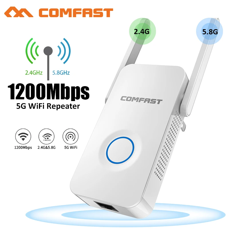 WiFi Range Extender высокоскоростной 1200 беспроводной ретранслятор усилитель 2 4G & 5Ghz Wifi *