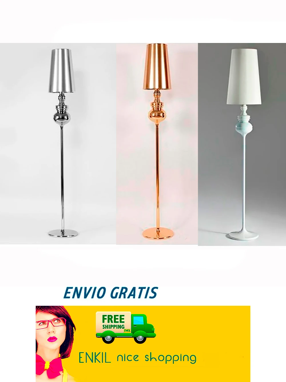 Lámpara LOUV de diseño пирог бланка cromada o dorada con pantalla плата о ENVIO GRATIS desde Испании | Лампы и