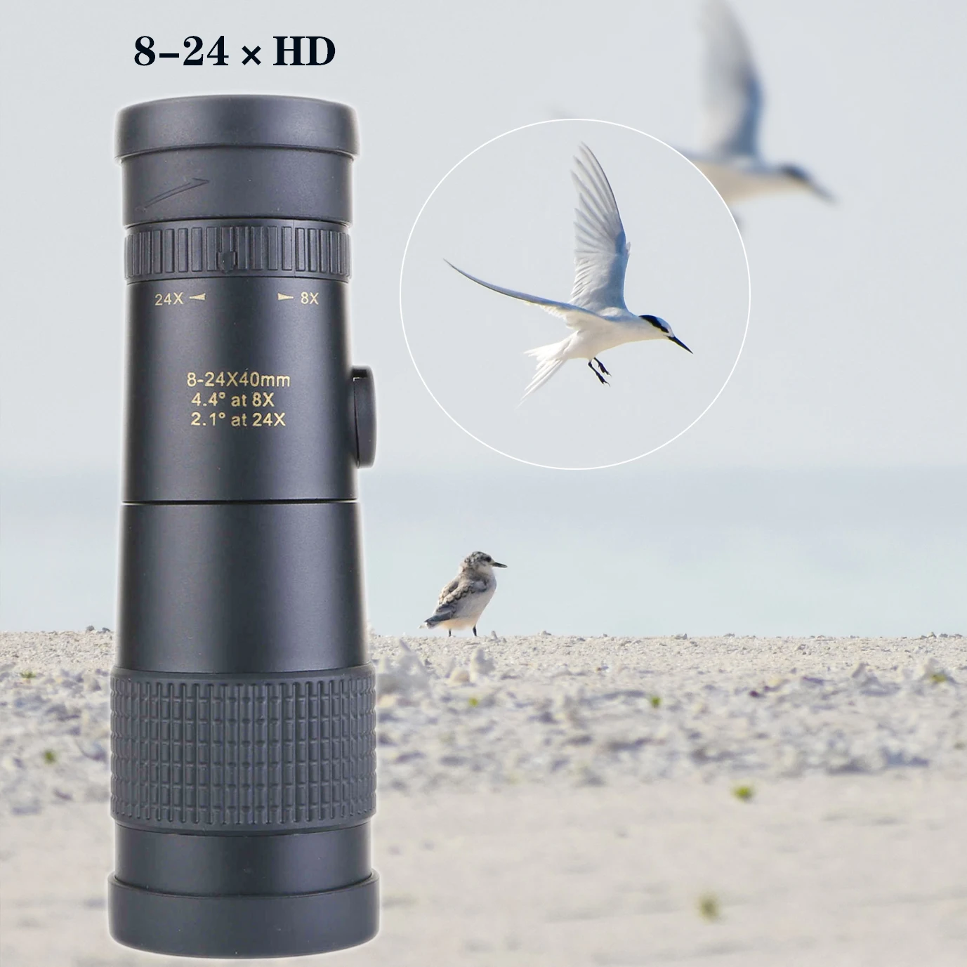 

8×24 Monoculars Telescope HD BAK4 For Camping hunting traveling outdoor sport Compact Retractable Zoom Phone Professional