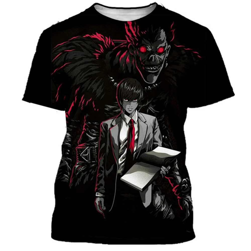 

Death Note Anime T-Shirts Camisetas Manga Tops Men Clothing Summer Streetwear Tee Hombre Camisa Masculina Verano Koszulki