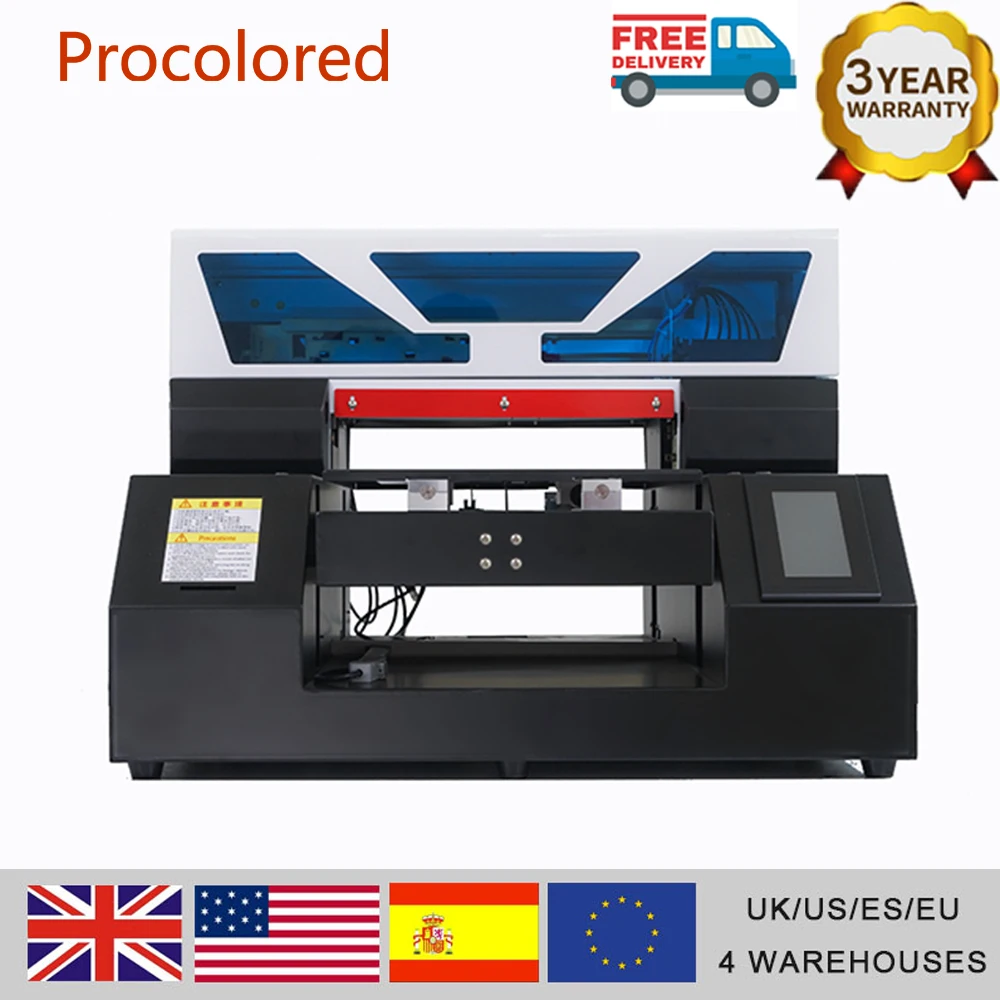 

Procolored A3 DTG Printer for Tshirt Textile Clothes Printing Machine Garment A4 Flatbed Printers for Black T-shirt Jeans