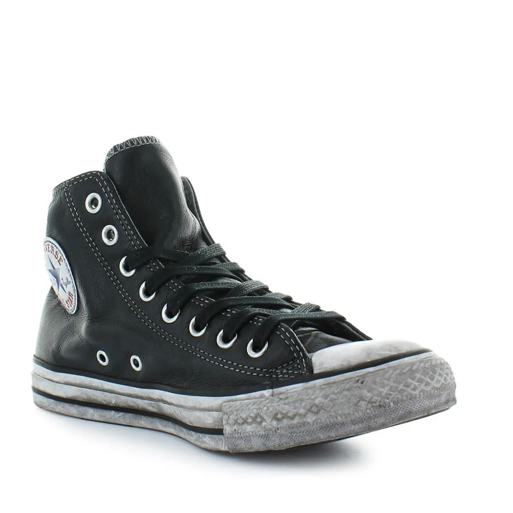 Converse All Star черный кожаный Для мужчин тапки |