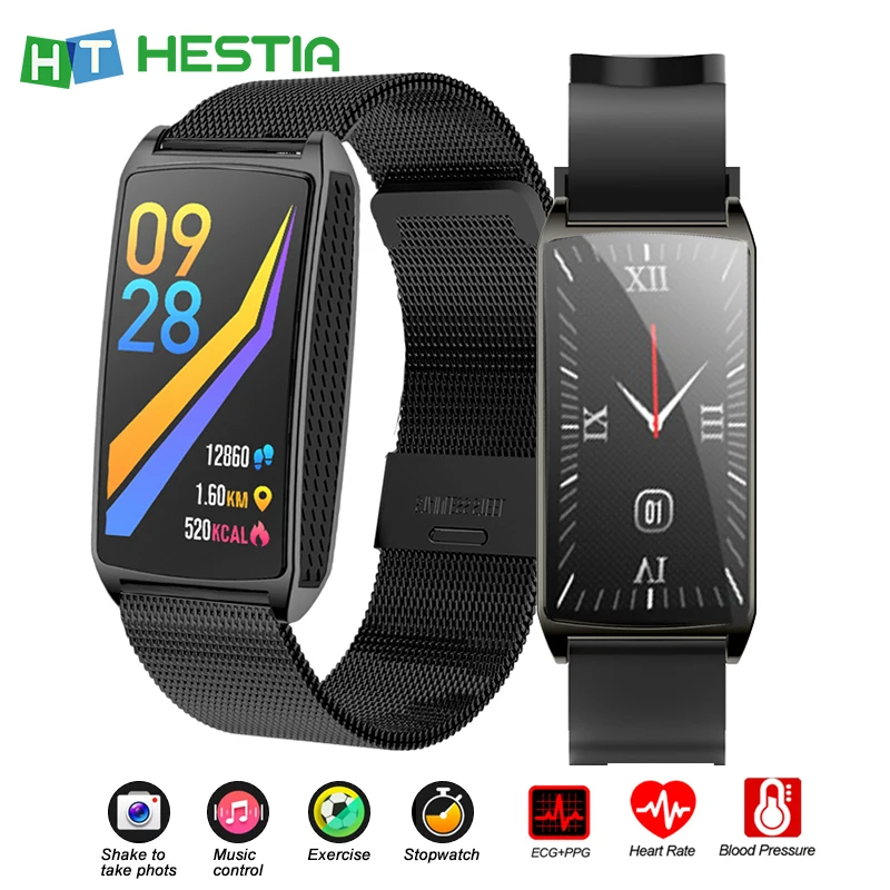GT58 водонепроницаемый смарт-браслет PPG + ECG HRV монитор сердечного ритма проверка